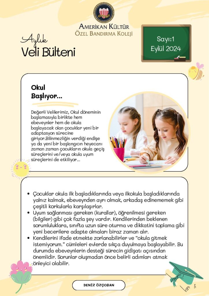thumbnail of 1. SINIF EYLÜL VELİ BÜLTEN