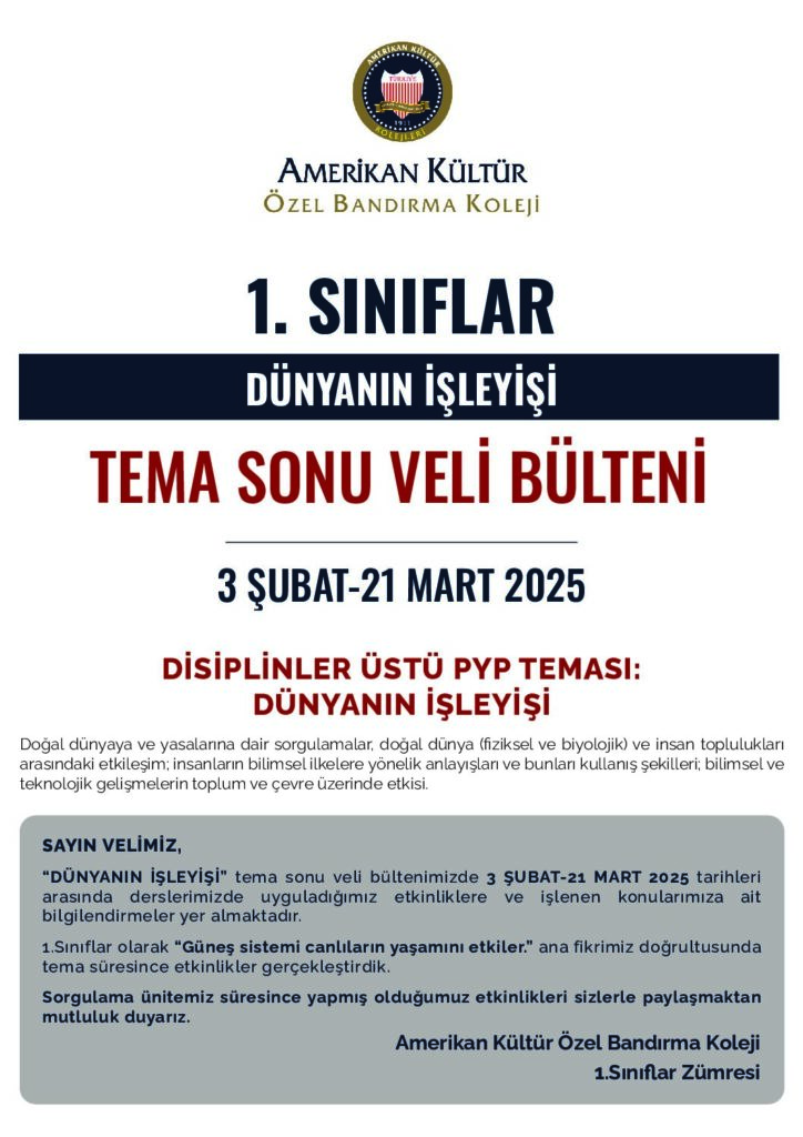 thumbnail of 1.SINIF DÜNYANIN İŞLEYİŞİ TEMA SONU VELİ BÜLTENİ