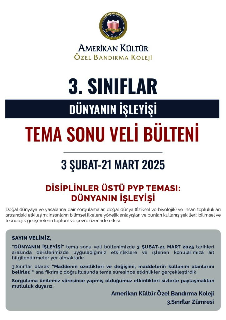 thumbnail of 3.SINIF DÜNYANIN İŞLEYİŞİ TEMA SONU VELİ BÜLTENİ
