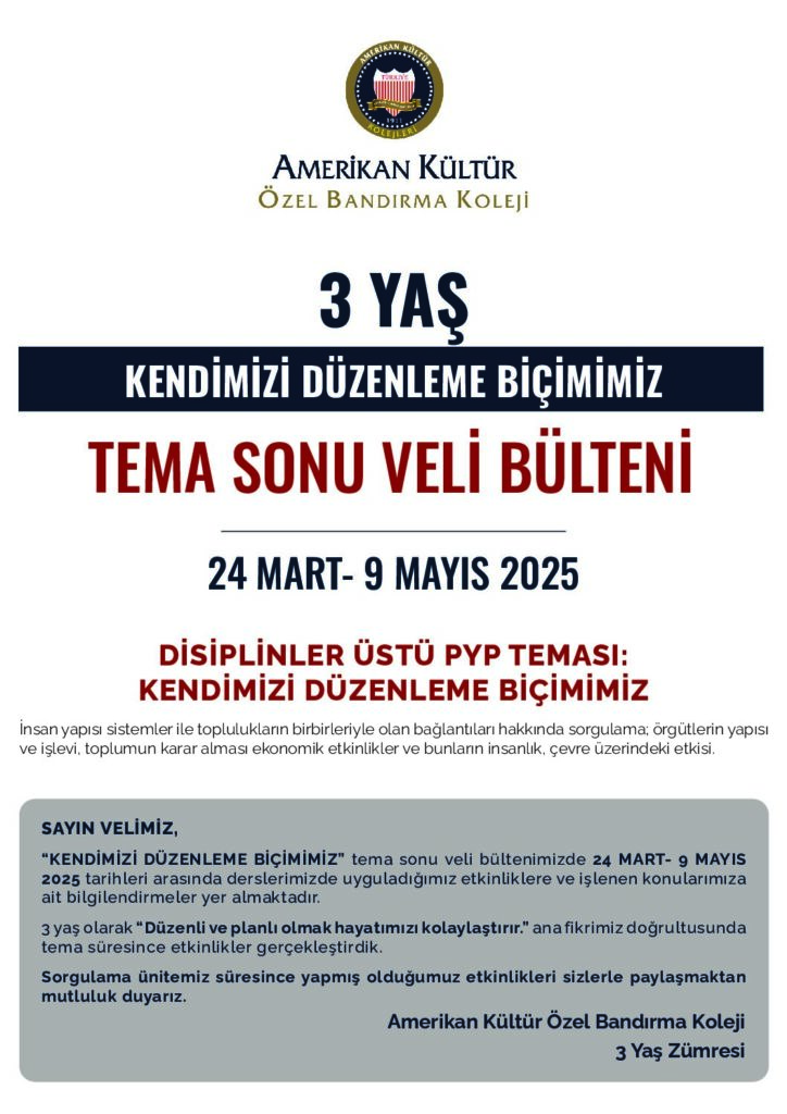 thumbnail of ANAOKULU 3 YAŞ KENDİMİZİ DÜZENLEME BİÇİMİMİZ TEMA SONU VELİ BÜLTENİ