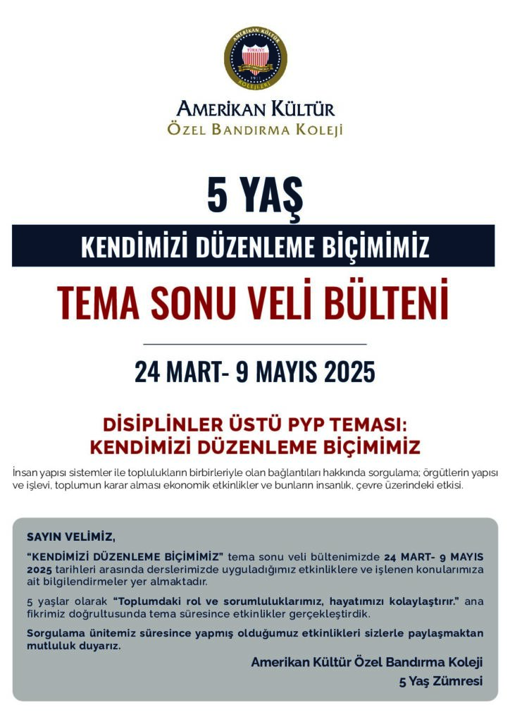 thumbnail of ANAOKULU 5 YAŞ KENDİMİZİ DÜZENLEME BİÇİMİMİZ TEMA SONU VELİ BÜLTENİ